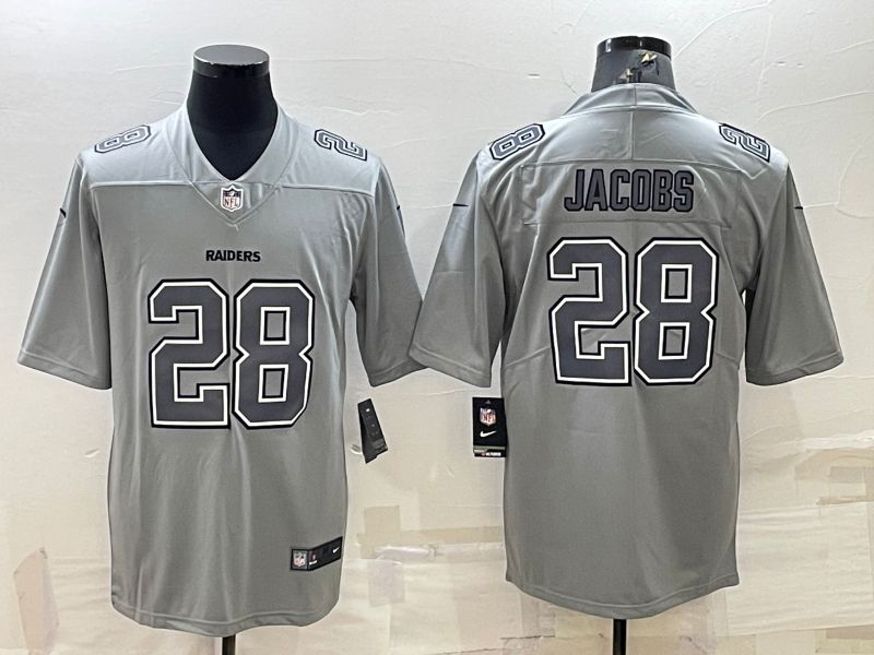 Men Oakland Raiders #28 Jacobs Grey 2022 Nike Limited Vapor Untouchable NFL Jerseys